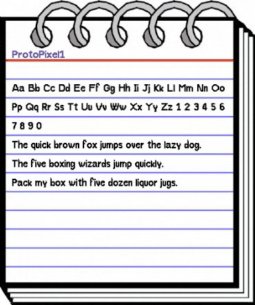 ProtoPixel1 Medium animated font preview