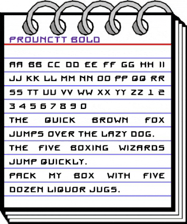 ProunCTT Bold animated font preview ProunCTT Bold animated font preview