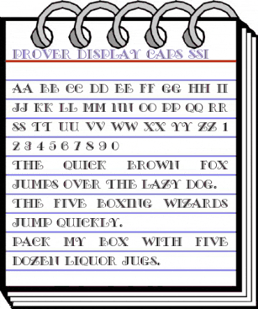 Prover Display Caps SSi Regular animated font preview