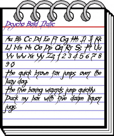 Psycho Bold Italic animated font preview