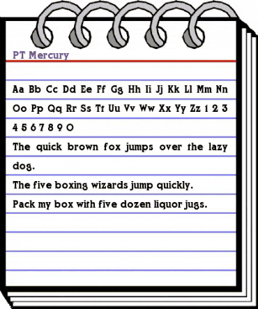 PT Mercury Normal animated font preview PT Mercury Normal animated font preview