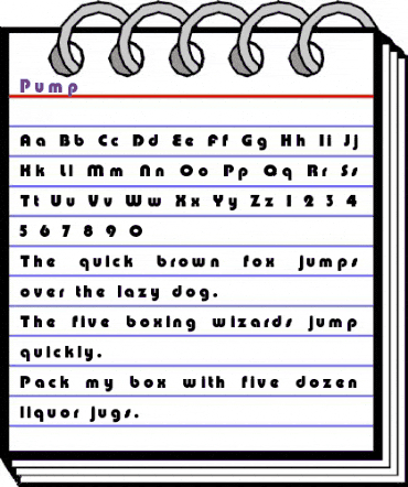 Pump Regular animated font preview