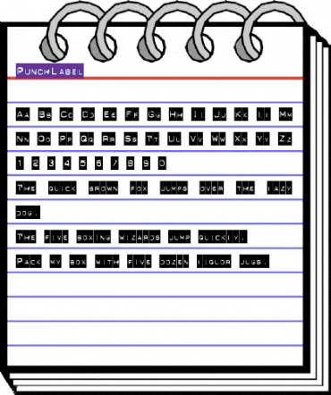 PunchLabel Regular animated font preview