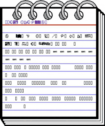 PUNK DINGBATS Regular animated font preview PUNK DINGBATS Regular animated font preview