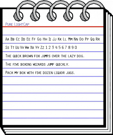 Pure Regular animated font preview