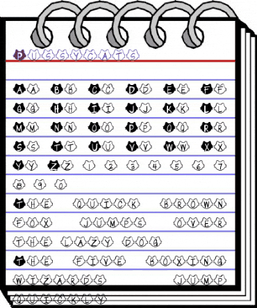 Pussycats Regular animated font preview