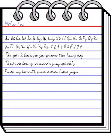 PWCactus Medium animated font preview