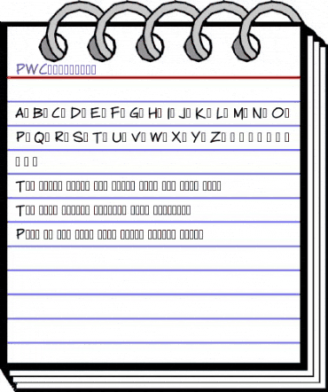 PWCartoonist Medium animated font preview