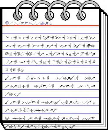 PWFreeArrows Medium animated font preview