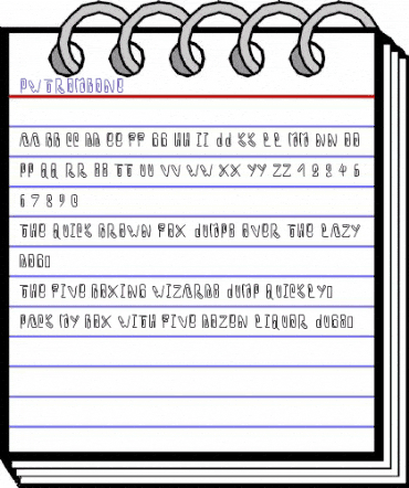 PWTrombone Medium animated font preview