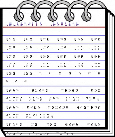 QBraille Regular animated font preview