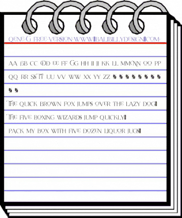 Qene-G FREE-Version-www.balibillydesign.com- animated font preview