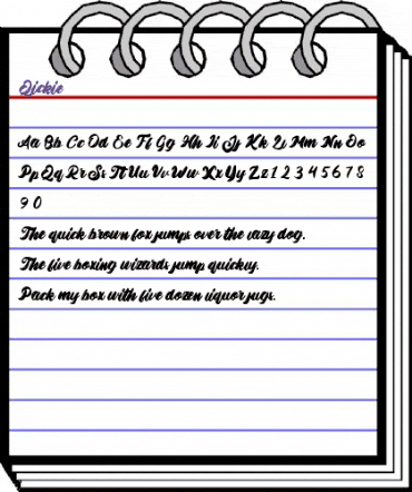 Qickie Regular animated font preview