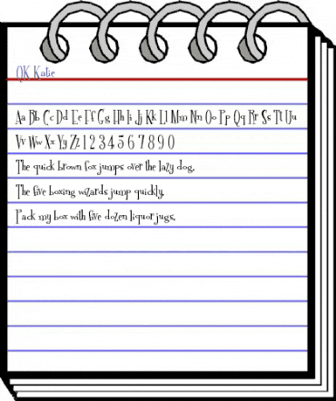 QK Katie Regular animated font preview