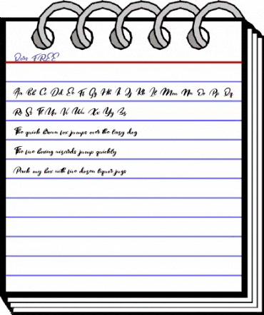 Qors FREE Regular animated font preview