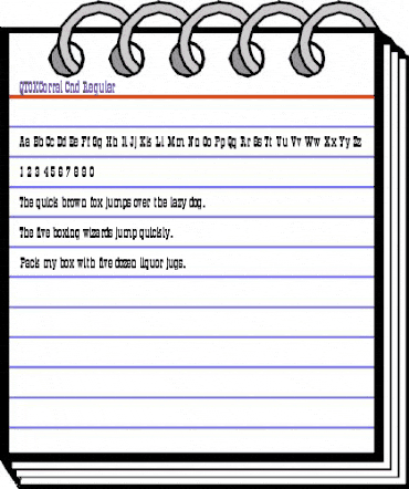 QTOKCorral-Cnd Regular animated font preview