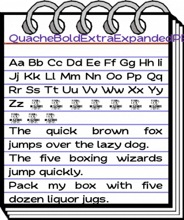 Quache Bold Extra Expanded animated font preview Quache Bold Extra Expanded animated font preview