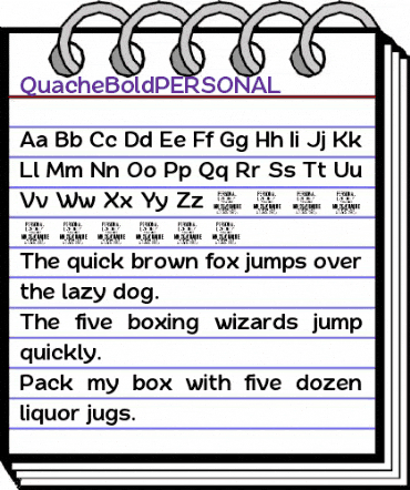 Quache Bold animated font preview Quache Bold animated font preview