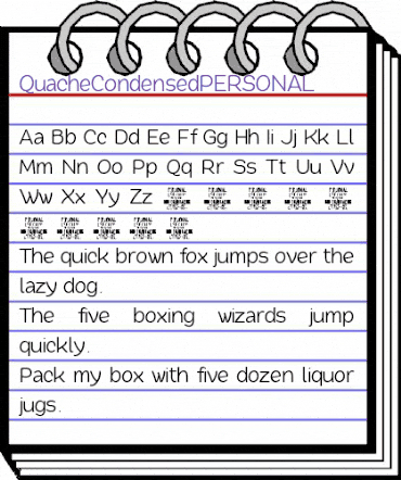 Quache Regular Condensed animated font preview Quache Regular Condensed animated font preview