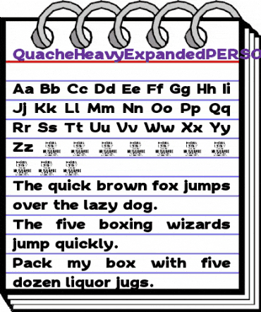 Quache Heavy Expanded animated font preview Quache Heavy Expanded animated font preview