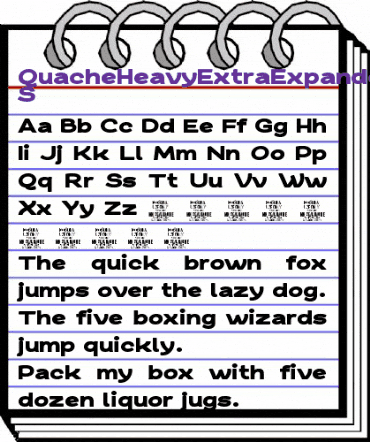 Quache Heavy Extra Expanded animated font preview Quache Heavy Extra Expanded animated font preview