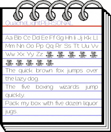 Quache Light animated font preview Quache Light animated font preview