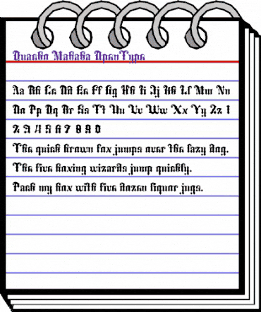 Quacko Mahaka Regular animated font preview