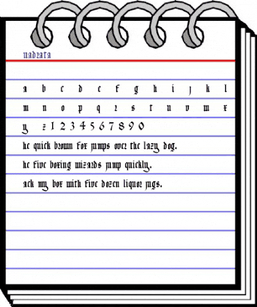 Quadrata Regular animated font preview