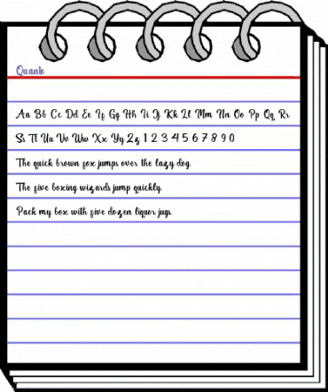 Quanto Regular animated font preview Quanto Regular animated font preview