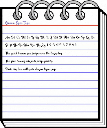 Quanto Regular animated font preview