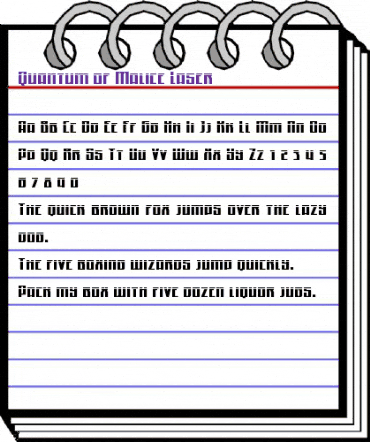 Quantum of Malice Laser Regular animated font preview