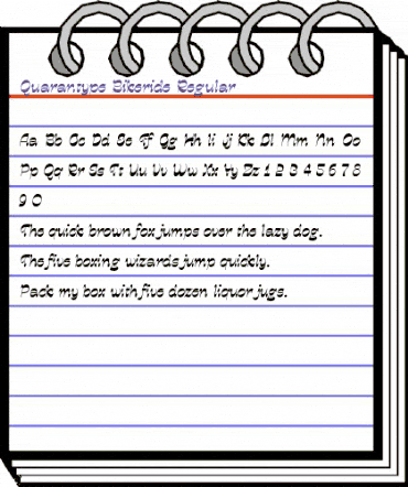 Quarantype Bikeride Regular animated font preview