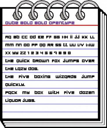 Qube Bold Bold animated font preview