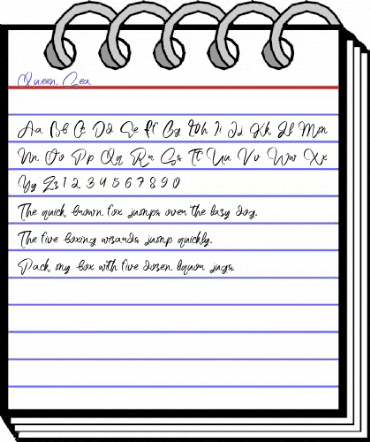 Queen Sea Regular animated font preview