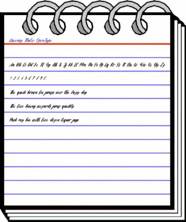 Queency Italic Regular animated font preview