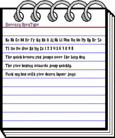 Queenzy Regular animated font preview