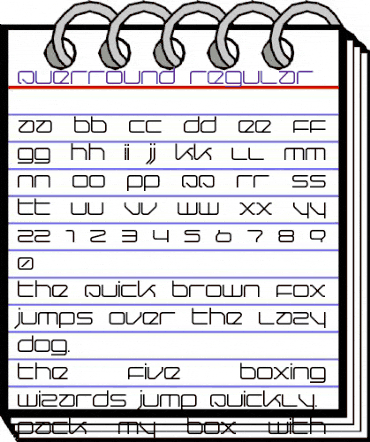 Querround Regular animated font preview