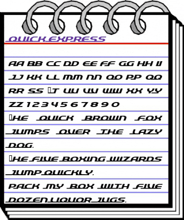 quick express animated font preview