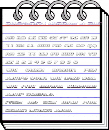 Quickening Chrome Italic Italic animated font preview Quickening Chrome Italic Italic animated font preview