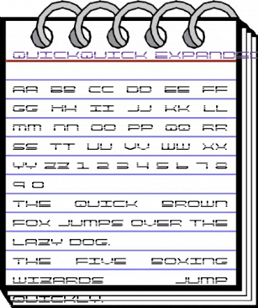 QuickQuick Expanded Expanded animated font preview QuickQuick Expanded Expanded animated font preview