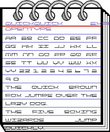 QuickQuick Expanded Expanded animated font preview