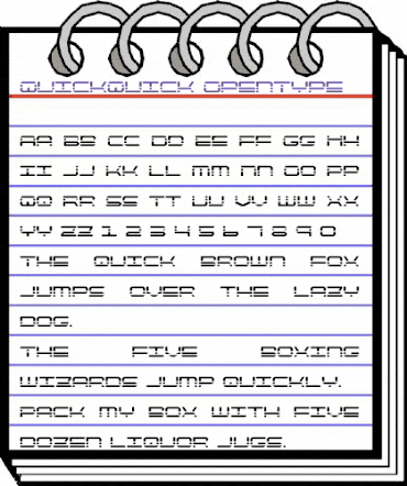 QuickQuick Regular animated font preview