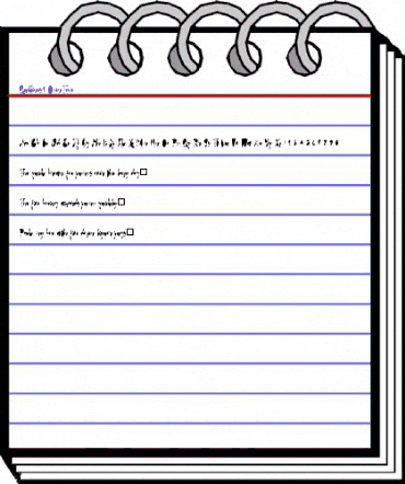 Quillines2 Regular animated font preview