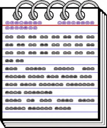 Quinteto Negative Light Regular animated font preview