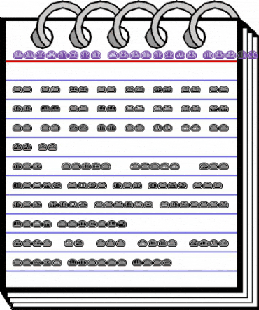 Quinteto Negative Regular animated font preview