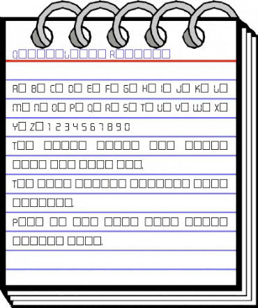 QuiverLight Regular animated font preview