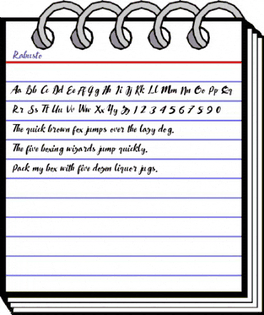 Rabusto Regular animated font preview Rabusto Regular animated font preview