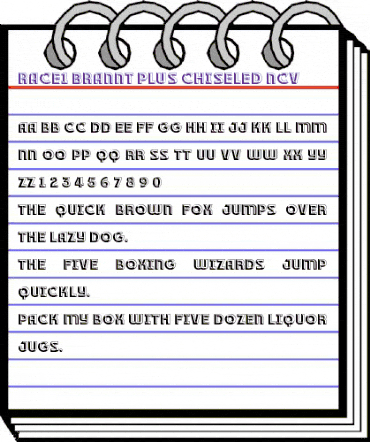 RACE1 Brannt Plus Chiseled NCV Regular animated font preview RACE1 Brannt Plus Chiseled NCV Regular animated font preview
