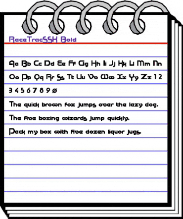 RaceTracSSK Bold animated font preview RaceTracSSK Bold animated font preview