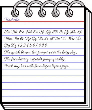 Rachella Script Regular animated font preview Rachella Script Regular animated font preview